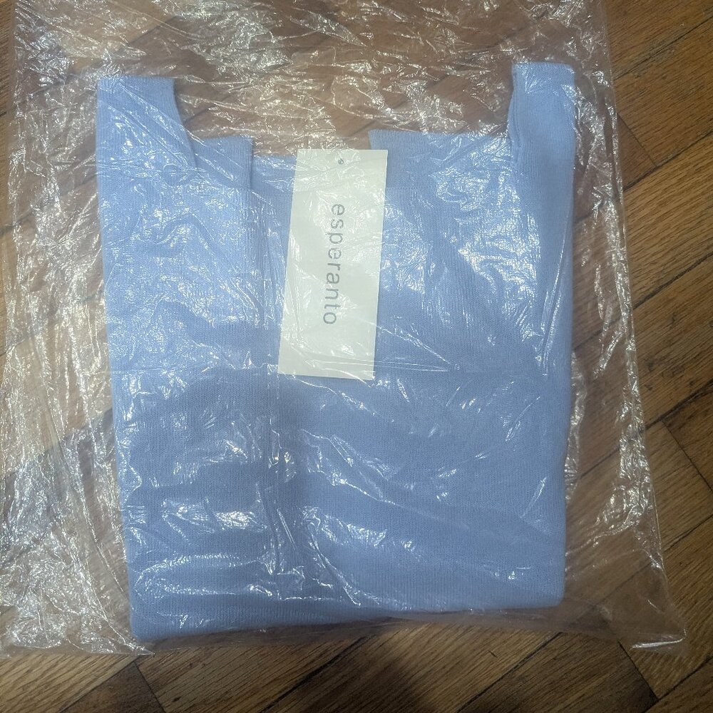 Size Small Blue Esperanto Tank Top